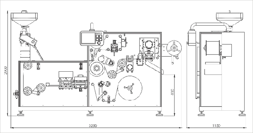 BLISTER PACKING MACHINE, Model NT 240